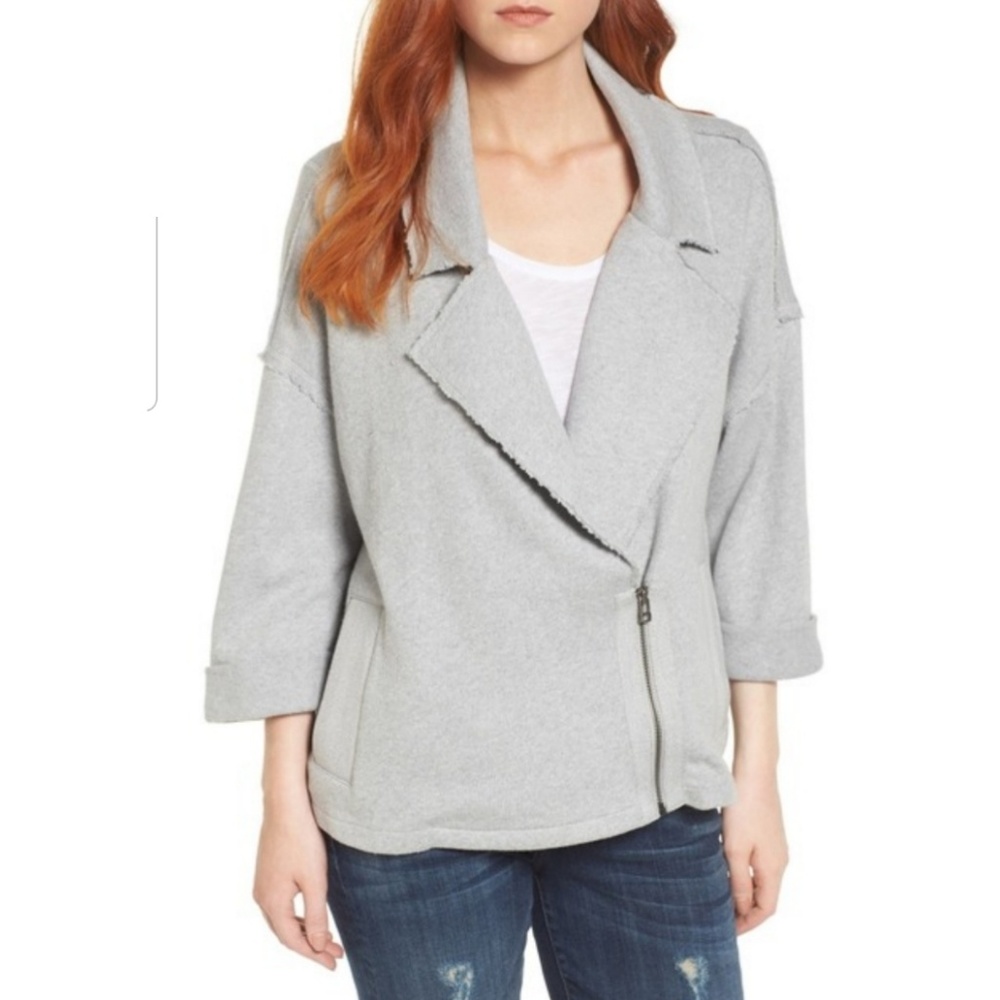 Caslon moto knit jacket XS